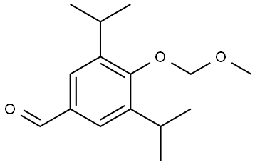 3,5-diisopropyl-4-(methoxymethoxy)benzaldehyde Structure