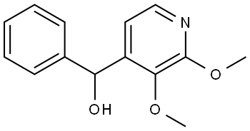 2,3-Dimethoxy-α-phenyl-4-pyridinemethanol Structure