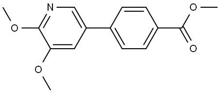 Methyl 4-(5,6-dimethoxy-3-pyridinyl)benzoate Structure