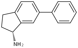 (1R)-6-phenyl-2,3-dihydro-1H-inden-1-amine Structure