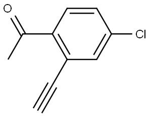 1-(4-Chloro-2-ethynylphenyl)ethanone Structure