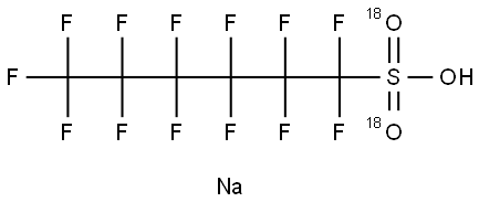 Sodium Perfluoro-1-hexane[18O2]sulfonate Structure