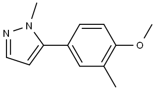 5-(4-Methoxy-3-methylphenyl)-1-methyl-1H-pyrazole Structure