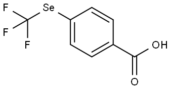 4-((Trifluoromethyl)selanyl)benzoic acid Structure