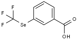 3-((Trifluoromethyl)selanyl)benzoic acid Structure