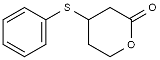 4-(phenylthio)tetrahydro-2H-pyran-2-one Structure