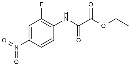 ethyl 2-((2-fluoro-4-nitrophenyl)amino)-2-oxoacetate Structure