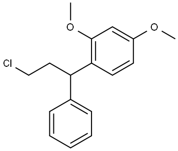 4-(3-Chloro-1-phenylpropyl)-1,3-dimethoxybenzene Structure