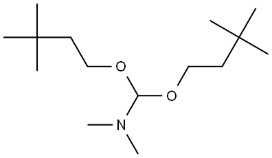 Methanamine, 1,1-bis(3,3-dimethylbutoxy)-N,N-dimethyl- Structure