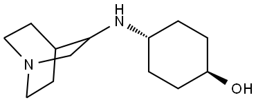 (1r,4r)-4-(quinuclidin-3-ylamino)cyclohexanol Structure