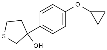 3-[4-(Cyclopropyloxy)phenyl]tetrahydrothiophene-3-ol Structure