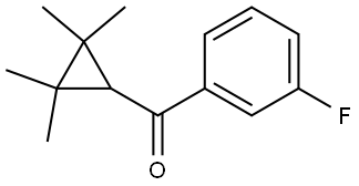 (3-Fluorophenyl)(2,2,3,3-tetramethylcyclopropyl)methanone Structure