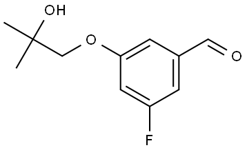 3-Fluoro-5-(2-hydroxy-2-methylpropoxy)benzaldehyde Structure