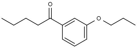 1-(3-Propoxyphenyl)-1-pentanone Structure