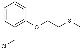 (2-(2-(chloromethyl)phenoxy)ethyl)(methyl)sulfane Structure