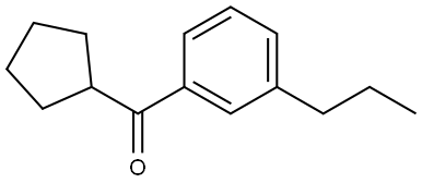 Cyclopentyl(3-propylphenyl)methanone Structure