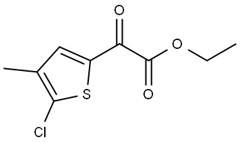 Ethyl 5-chloro-4-methyl-α-oxo-2-thiopheneacetate Structure