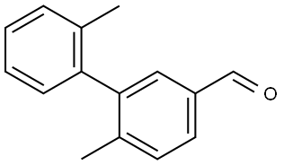 2',6-Dimethyl[1,1'-biphenyl]-3-carboxaldehyde Structure