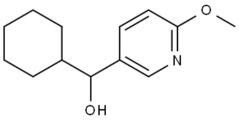 cyclohexyl(6-methoxypyridin-3-yl)methanol Structure