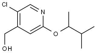 5-Chloro-2-(1,2-dimethylpropoxy)-4-pyridinemethanol Structure