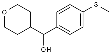 Tetrahydro-α-[4-(methylthio)phenyl]-2H-pyran-4-methanol Structure