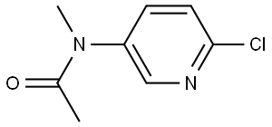 2-chloro-5-(N-methylacetamido)pyridine 구조식 이미지