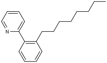 2-(2-n-Octylphenyl)pyridine Structure