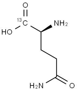 L-Glutamine-1-13C Structure