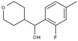 α-(2-Fluoro-4-methylphenyl)tetrahydro-2H-pyran-4-methanol Structure