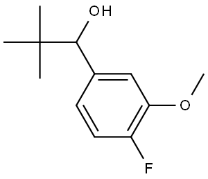 1-(4-fluoro-3-methoxyphenyl)-2,2-dimethylpropan-1-ol Structure