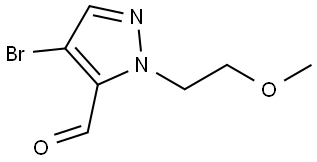 4-bromo-1-(2-methoxyethyl)-1H-pyrazole-5-carbaldehyde Structure