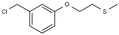 (2-(3-(chloromethyl)phenoxy)ethyl)(methyl)sulfane Structure