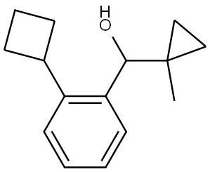 2-Cyclobutyl-α-(1-methylcyclopropyl)benzenemethanol Structure