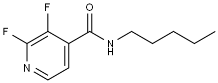 2,3-Difluoro-N-pentyl-4-pyridinecarboxamide Structure