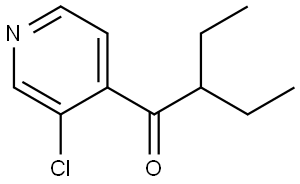 1-(3-Chloro-4-pyridinyl)-2-ethyl-1-butanone Structure