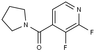 (2,3-Difluoro-4-pyridinyl)-1-pyrrolidinylmethanone Structure