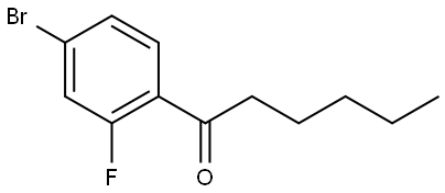 1-(4-Bromo-2-fluorophenyl)-1-hexanone Structure