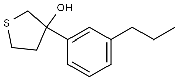 Tetrahydro-3-(3-propylphenyl)thiophene-3-ol Structure