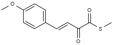 (E)-S-Methyl 4-(4-methoxyphenyl)-2-oxobut-3-enethioate Structure