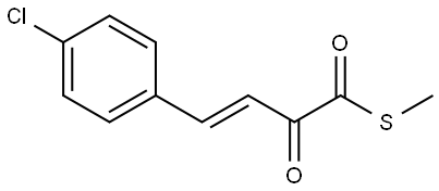 (E)-S-Methyl 4-(4-chlorophenyl)-2-oxobut-3-enethioate Structure