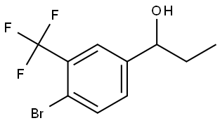 4-Bromo-α-ethyl-3-(trifluoromethyl)benzenemethanol Structure