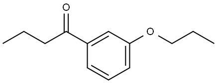 1-(3-Propoxyphenyl)-1-butanone Structure