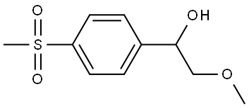 Benzenemethanol, α-(methoxymethyl)-4-(methylsulfonyl)- Structure