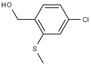 (4-chloro-2-(methylthio)phenyl)methanol 구조식 이미지