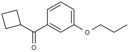 Cyclobutyl(3-propoxyphenyl)methanone Structure