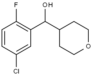 α-(5-Chloro-2-fluorophenyl)tetrahydro-2H-pyran-4-methanol Structure