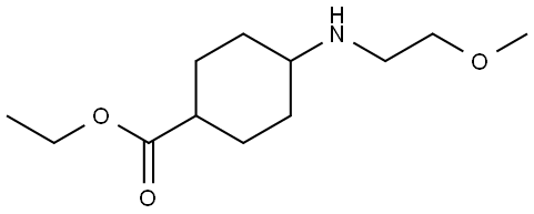 ethyl 4-((2-methoxyethyl)amino)cyclohexanecarboxylate Structure