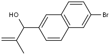 6-Bromo-α-(1-methylethenyl)-2-naphthalenemethanol Structure