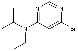 6-Bromo-N-ethyl-N-(1-methylethyl)-4-pyrimidinamine Structure