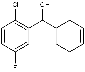 2-Chloro-α-3-cyclohexen-1-yl-5-fluorobenzenemethanol Structure